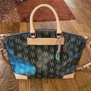 Dooney & Bourke Signature Shiny IT Satchel